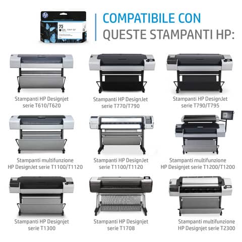 Cartuccia inkjet alta capacità 72 HP magenta C9372A